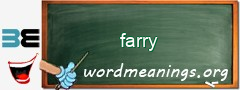 WordMeaning blackboard for farry